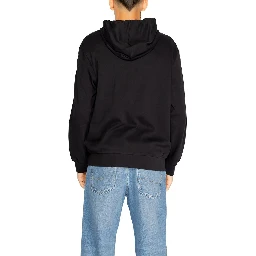 Black Cotton Hoodie