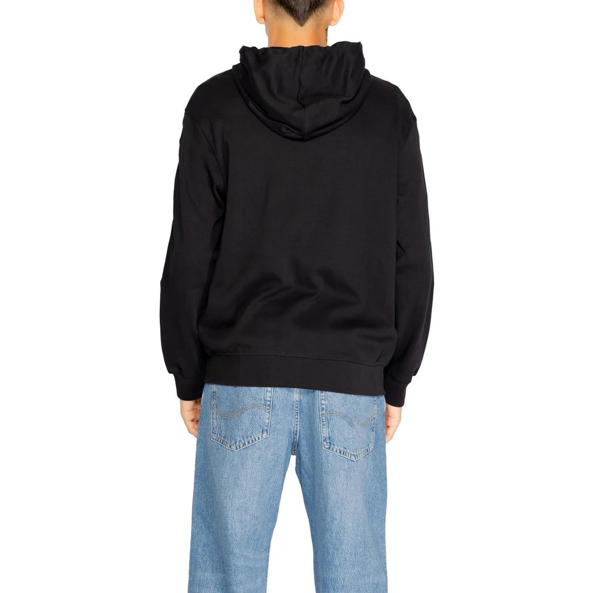 Black Cotton Hoodie