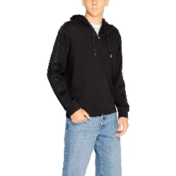 Black Cotton Hoodie