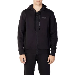 Black Cotton Hoodie
