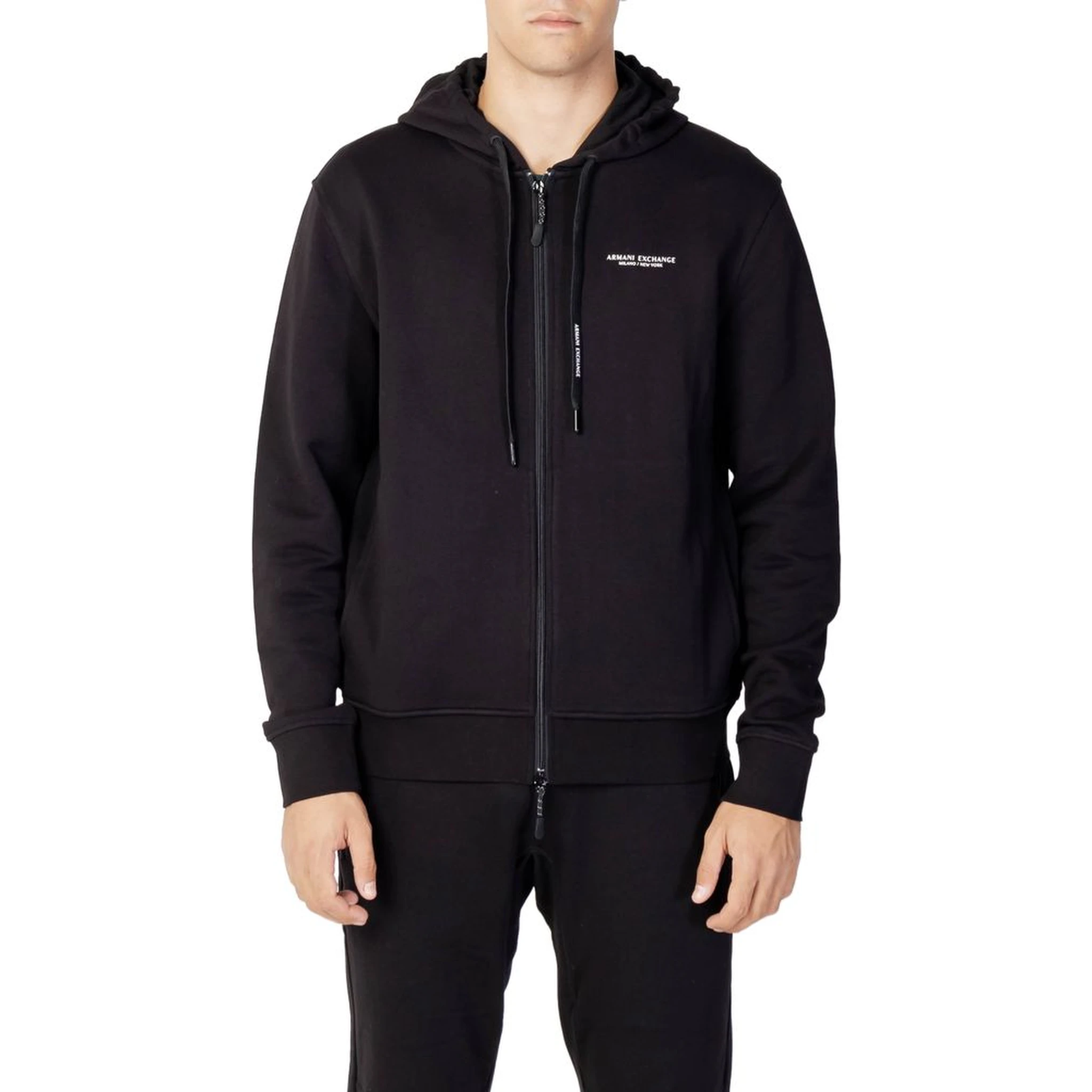 Black Cotton Hoodie