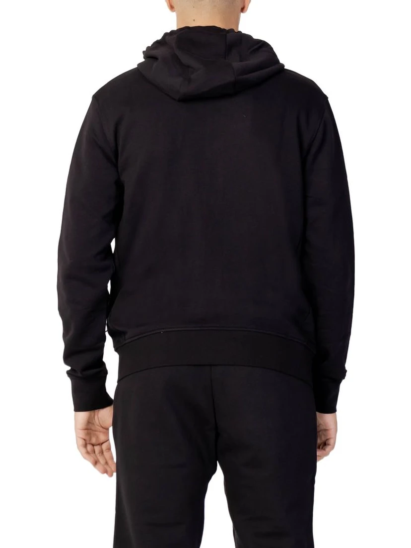 Black Cotton Hoodie