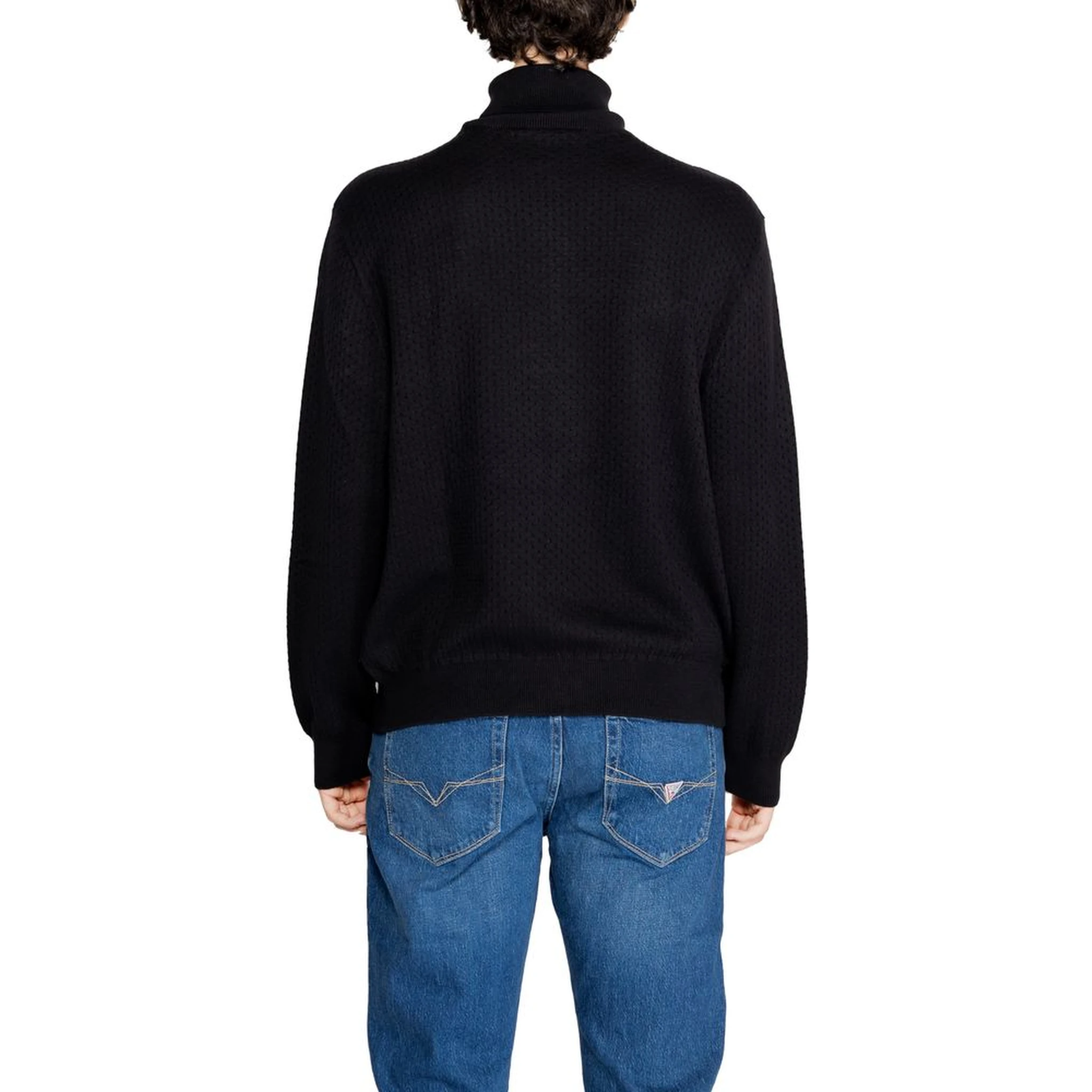 Black Cotton Turtleneck
