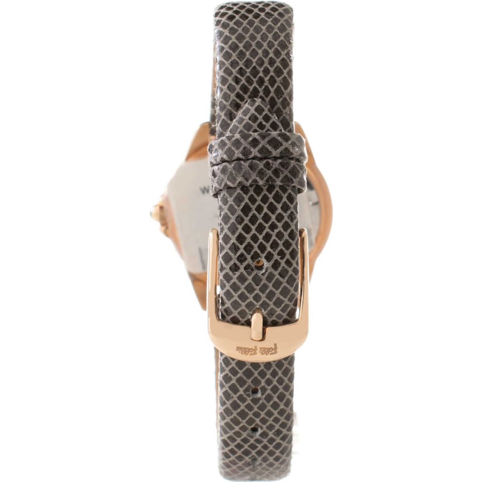 Gray Leather Dress Watch