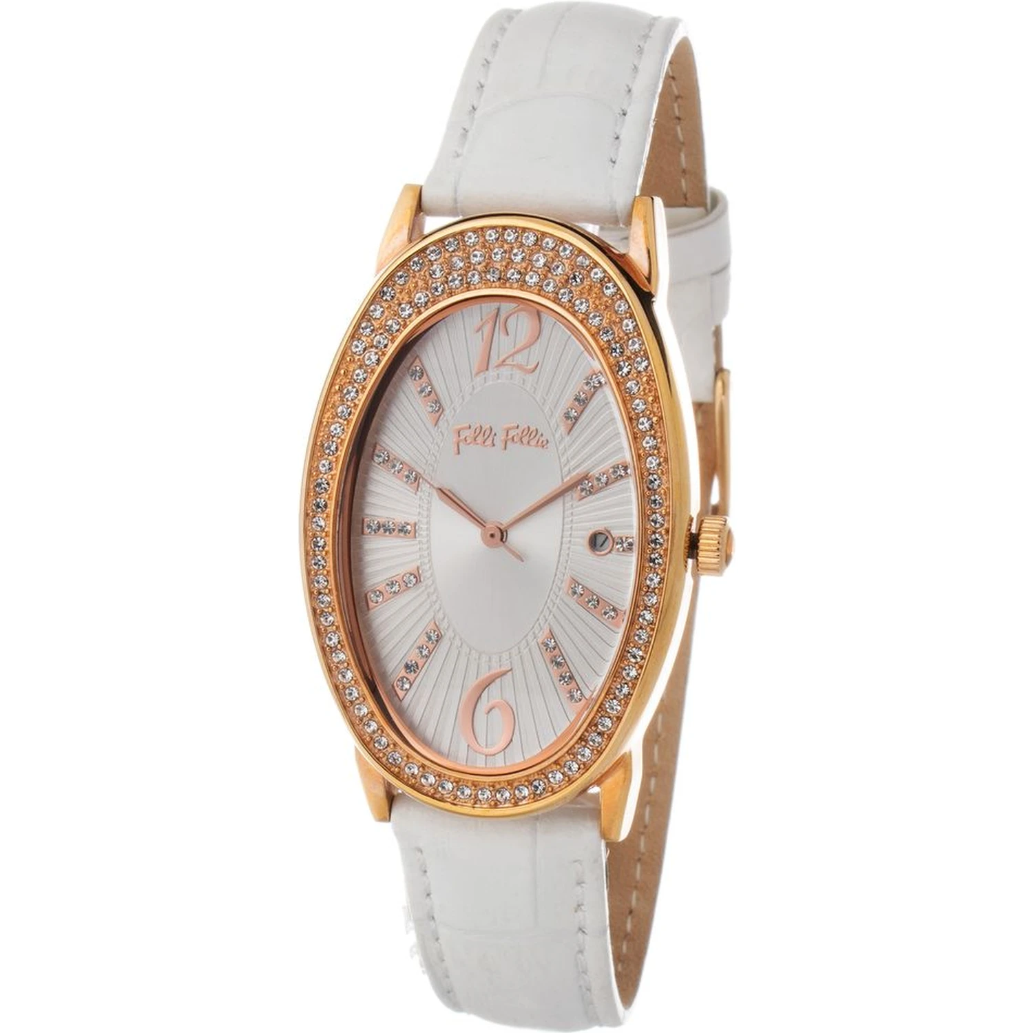 White Leather Dress Watch