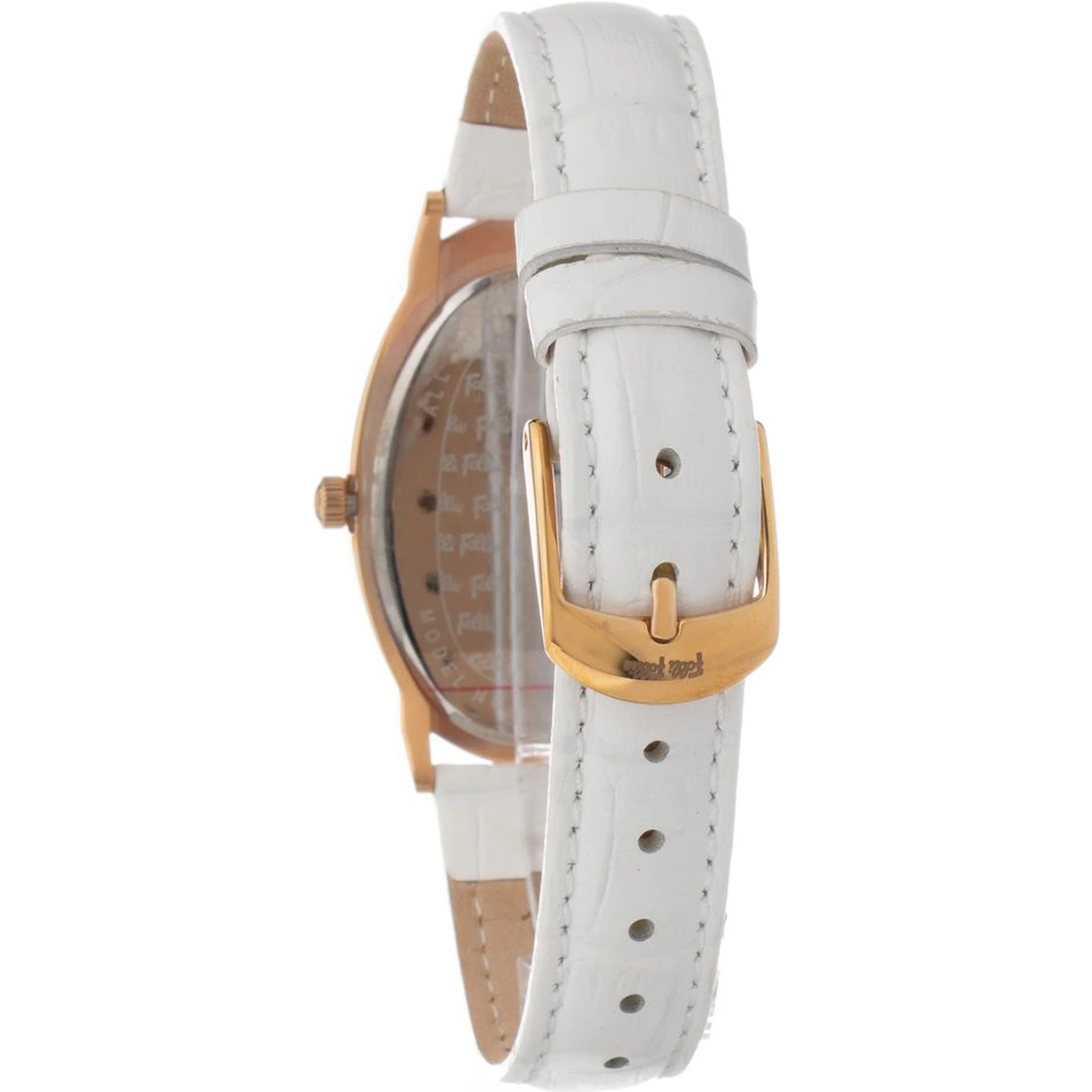 White Leather Dress Watch
