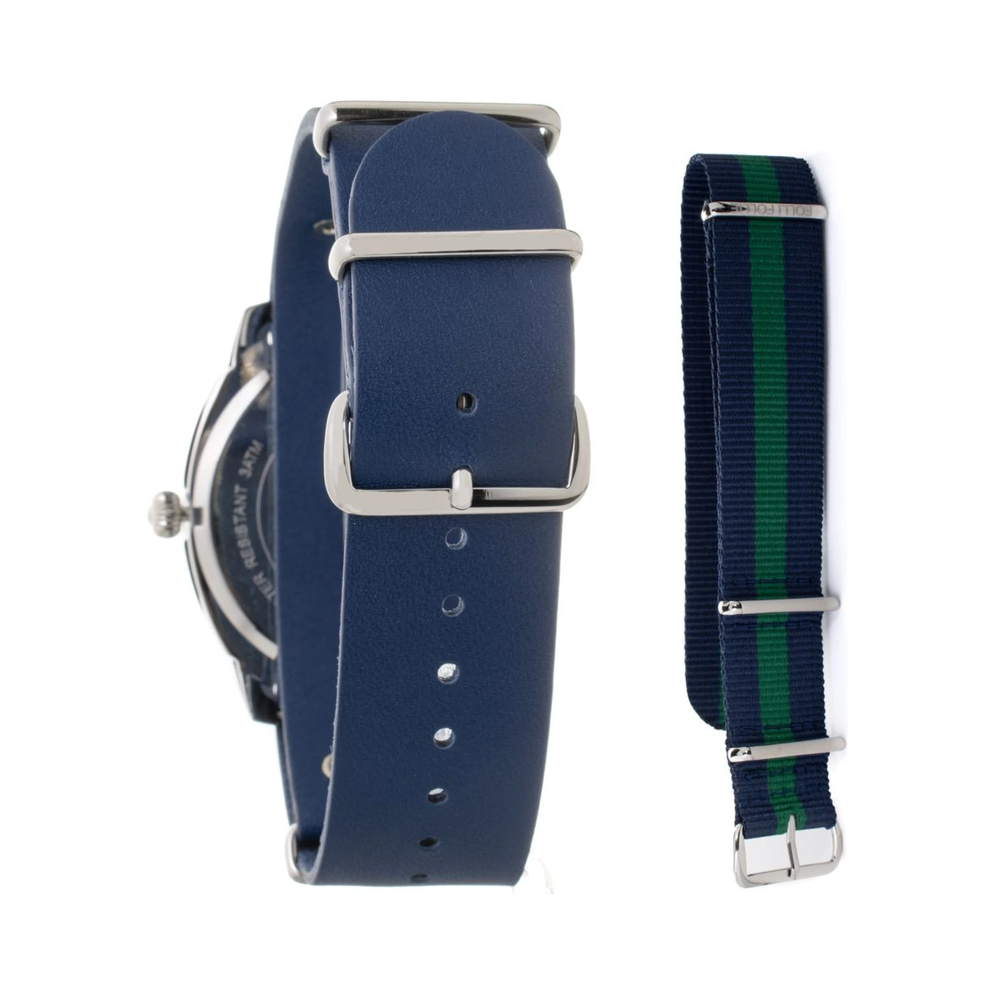 Blue Leather Dress Watch