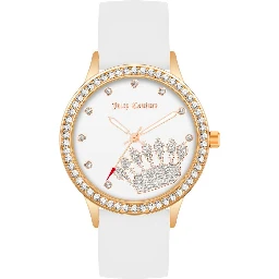 White Synthetic Dress Watch