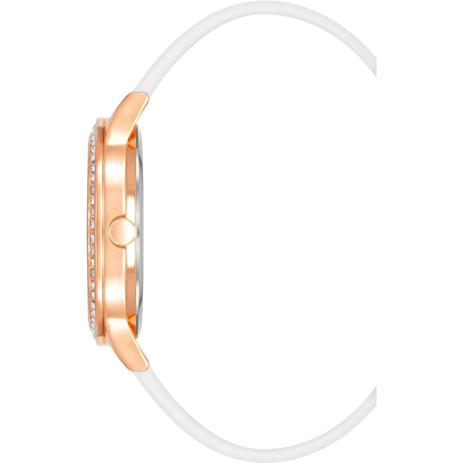White Synthetic Dress Watch