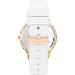 White Synthetic Dress Watch