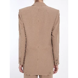 Jacket in silk crepe