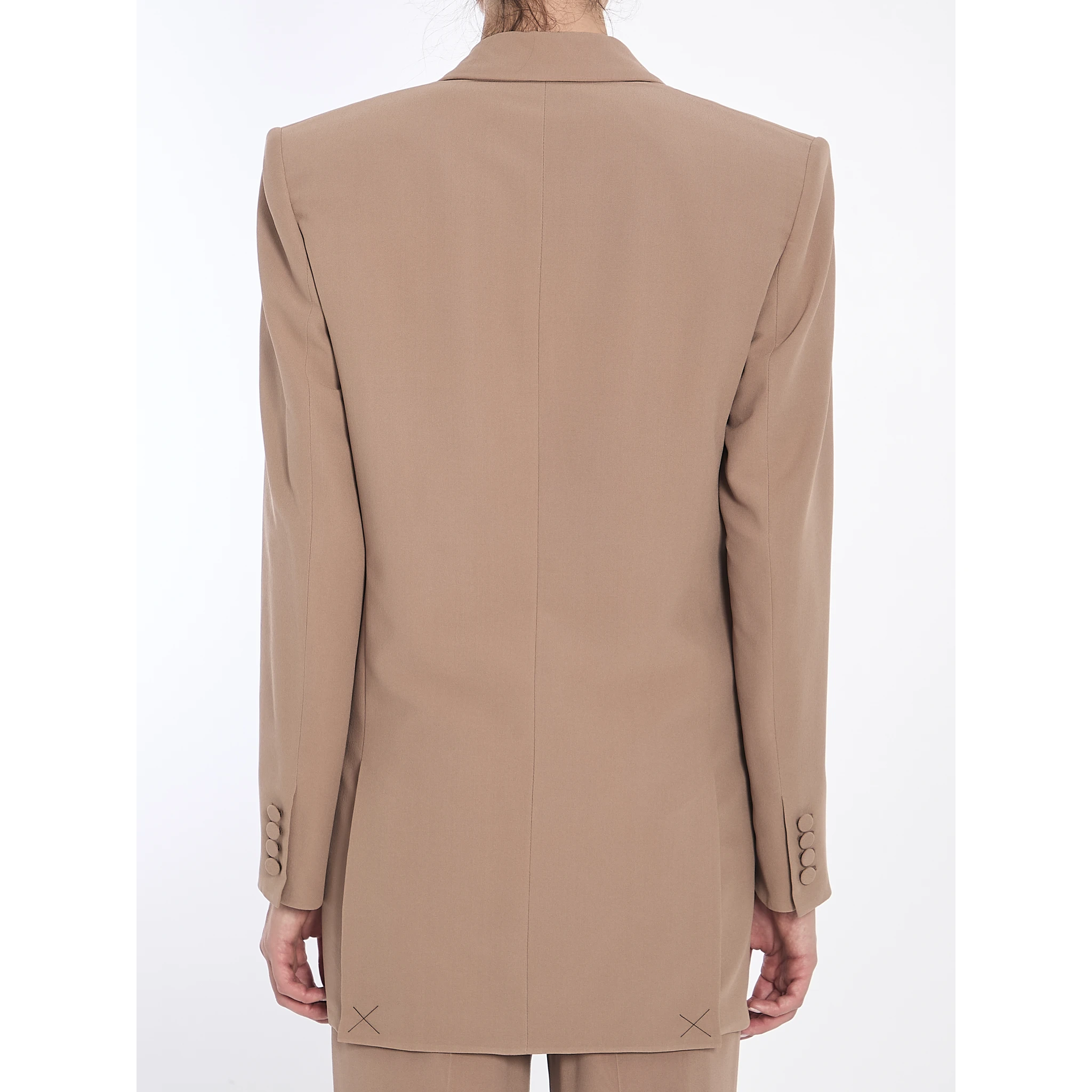 Jacket in silk crepe