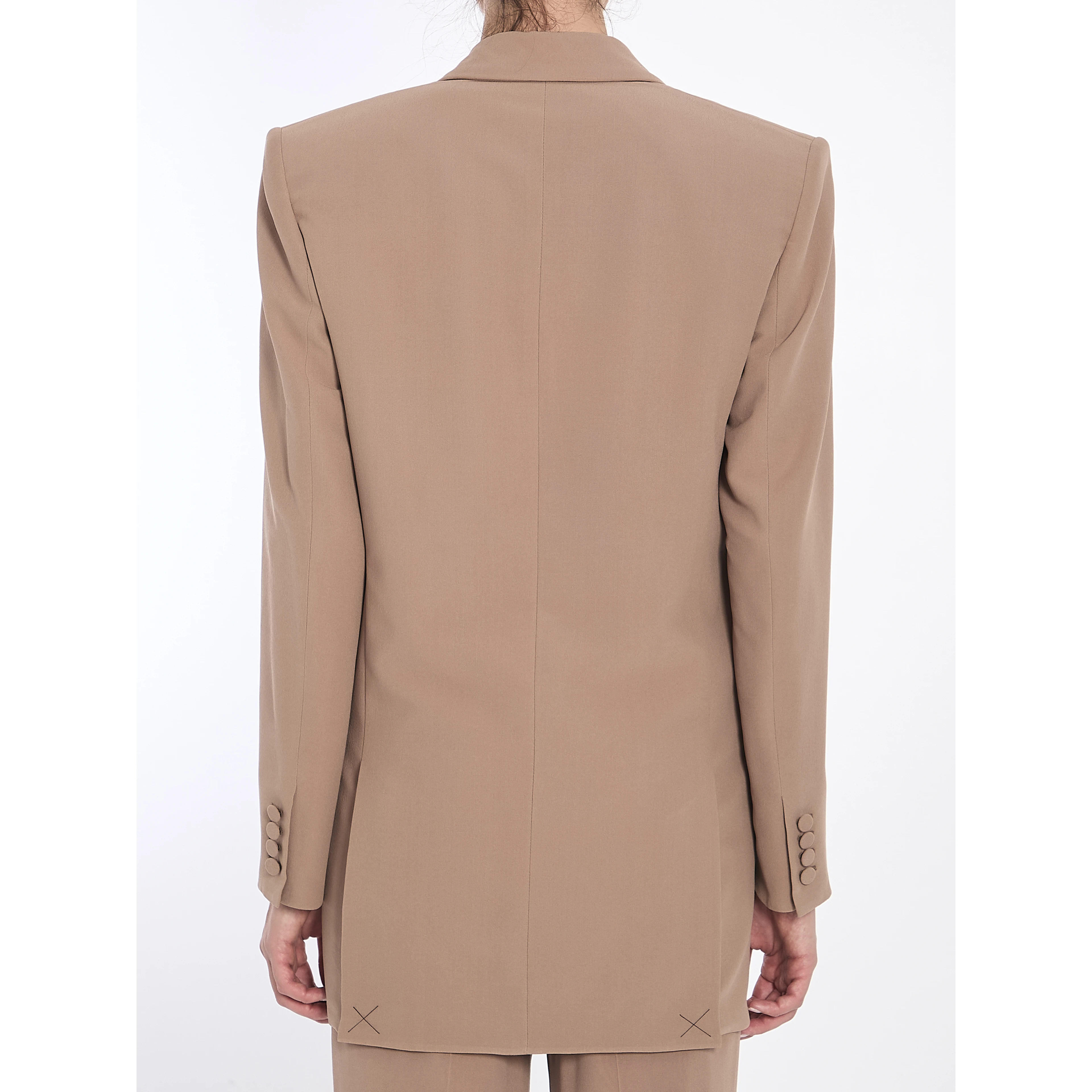 Jacket in silk crepe