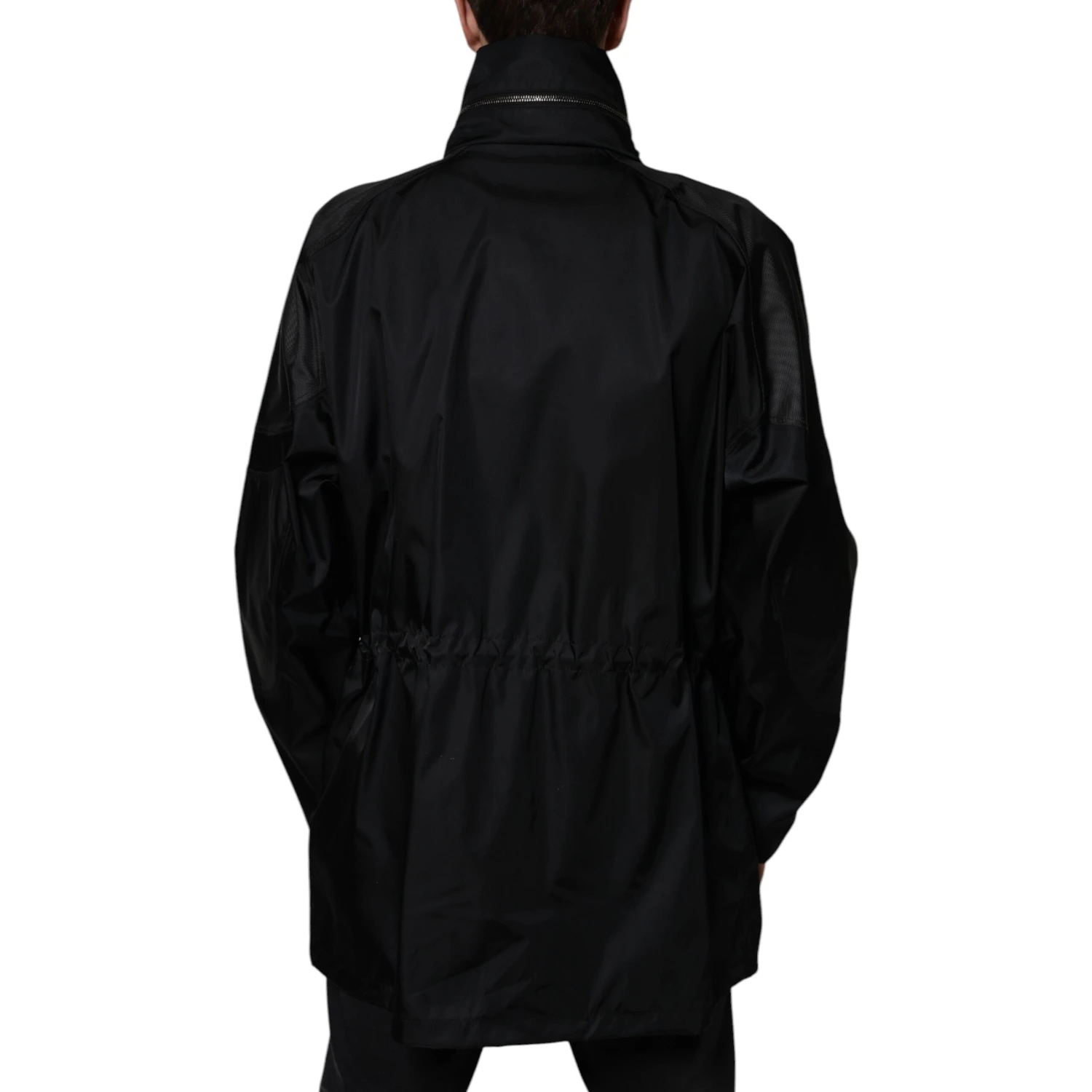 Black Nylon Winter Men Parka Coat Jacket