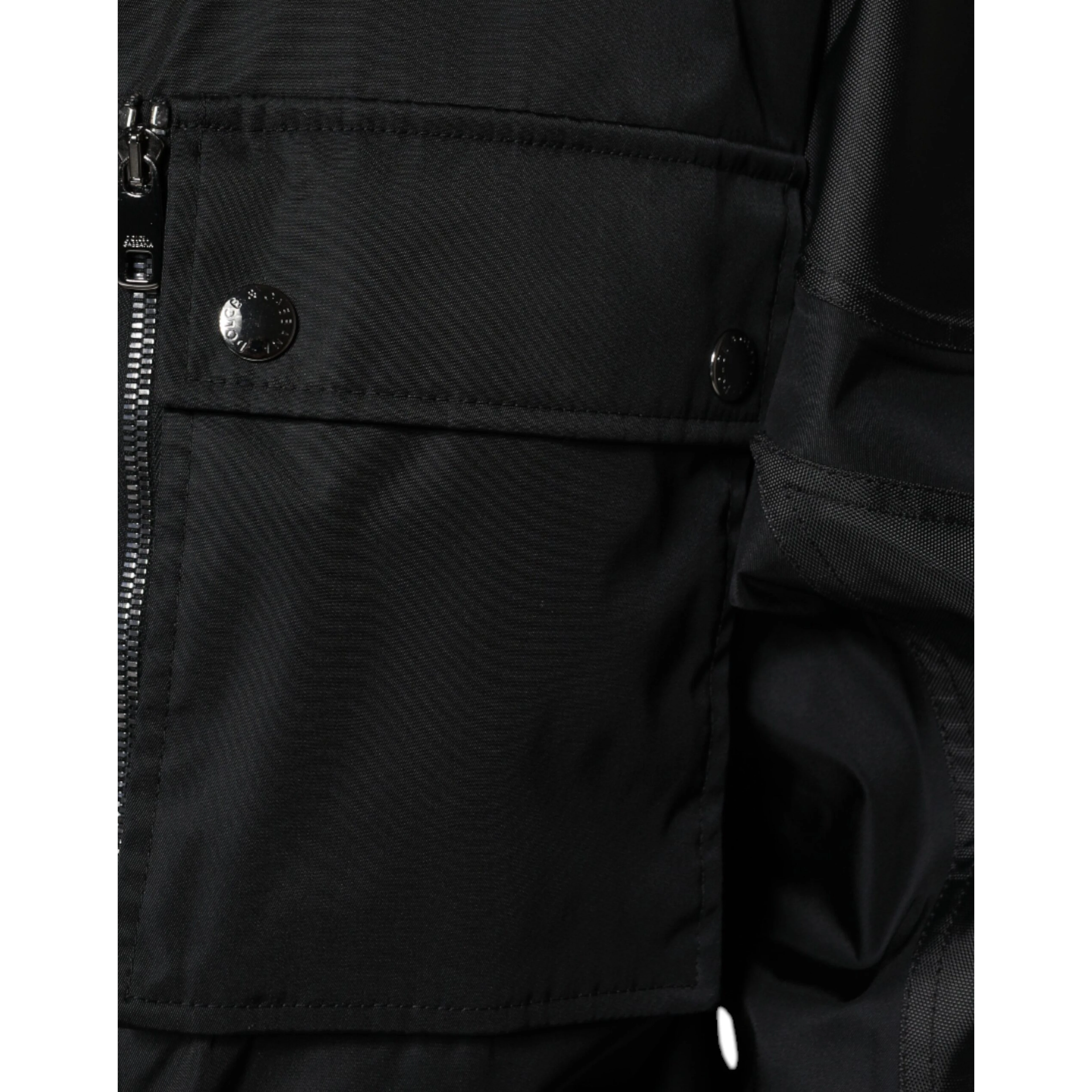 Black Nylon Winter Men Parka Coat Jacket