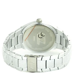 Silver Polycarbonate Dress Watch