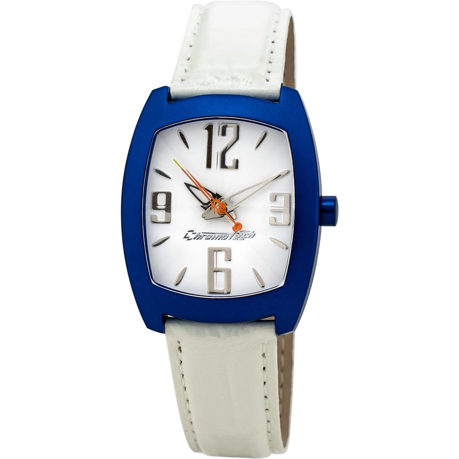 White Leather Dress Watch