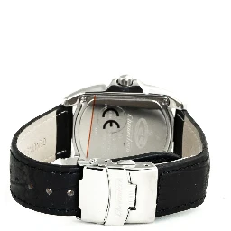 Black Leather Dress Watch