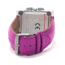 Purple Leather Dress Watch