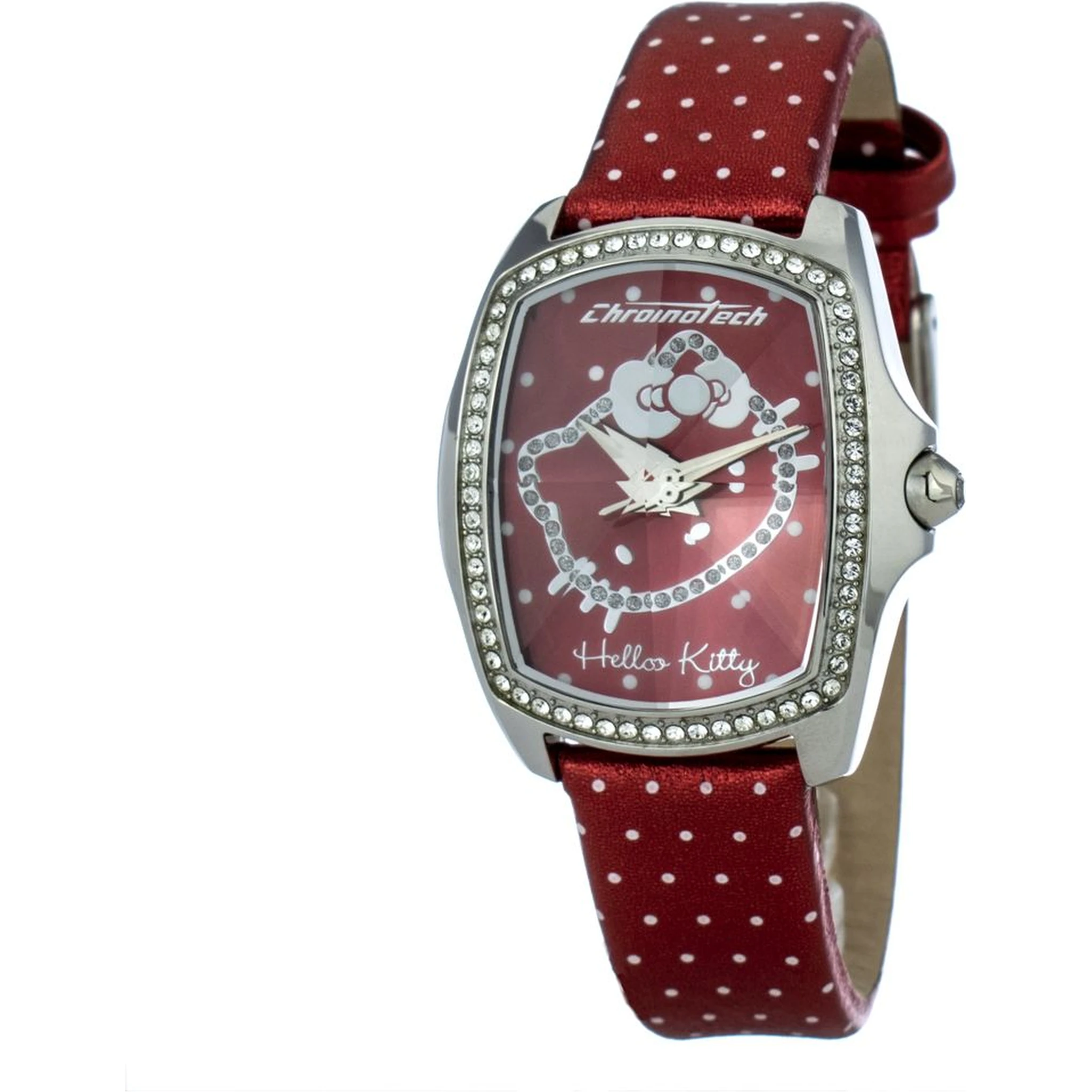 Red Leather Dress Watch