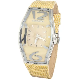 Yellow Leather Dress Watch