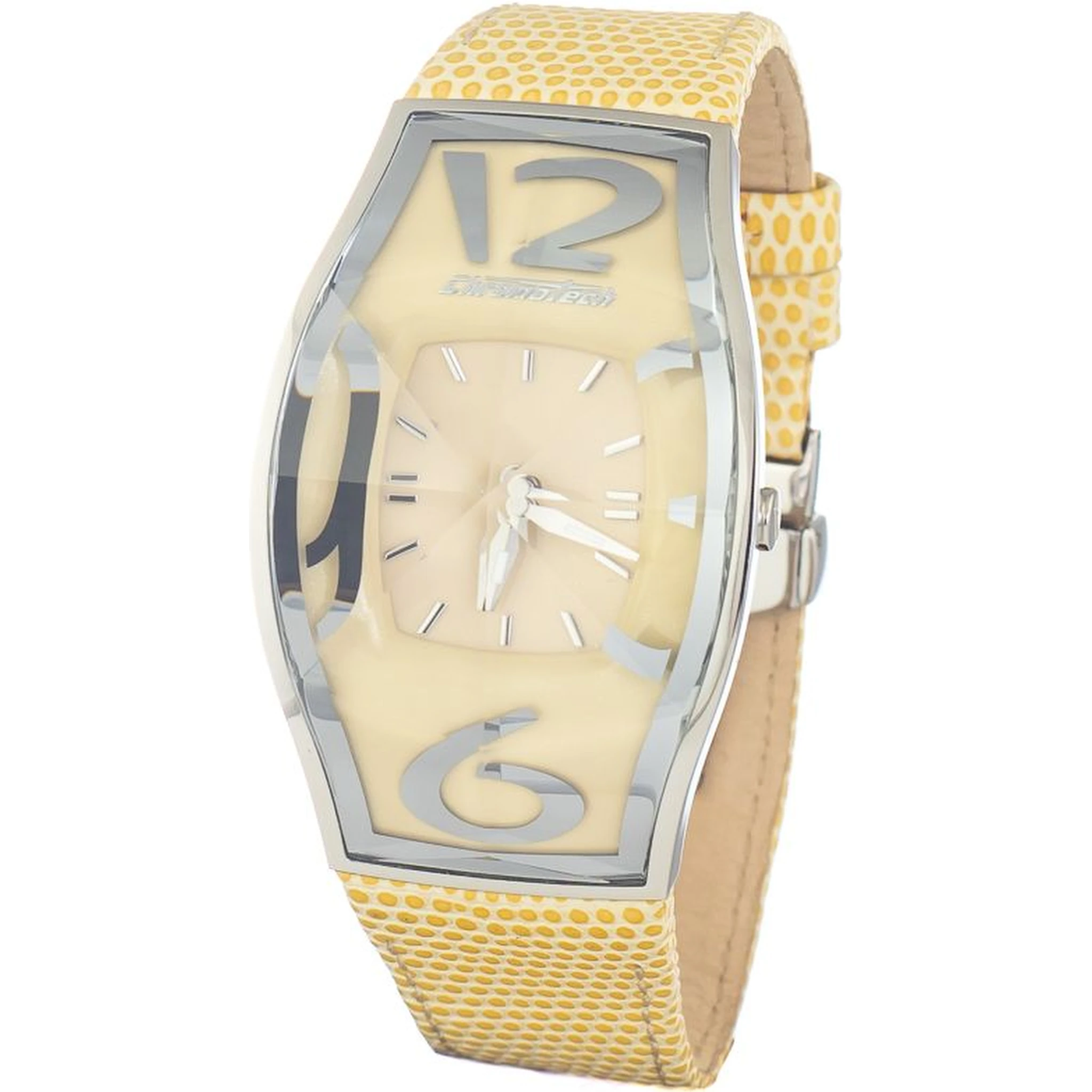 Yellow Leather Dress Watch