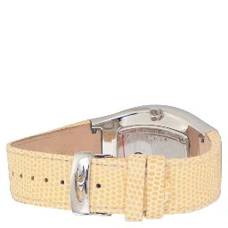 Yellow Leather Dress Watch