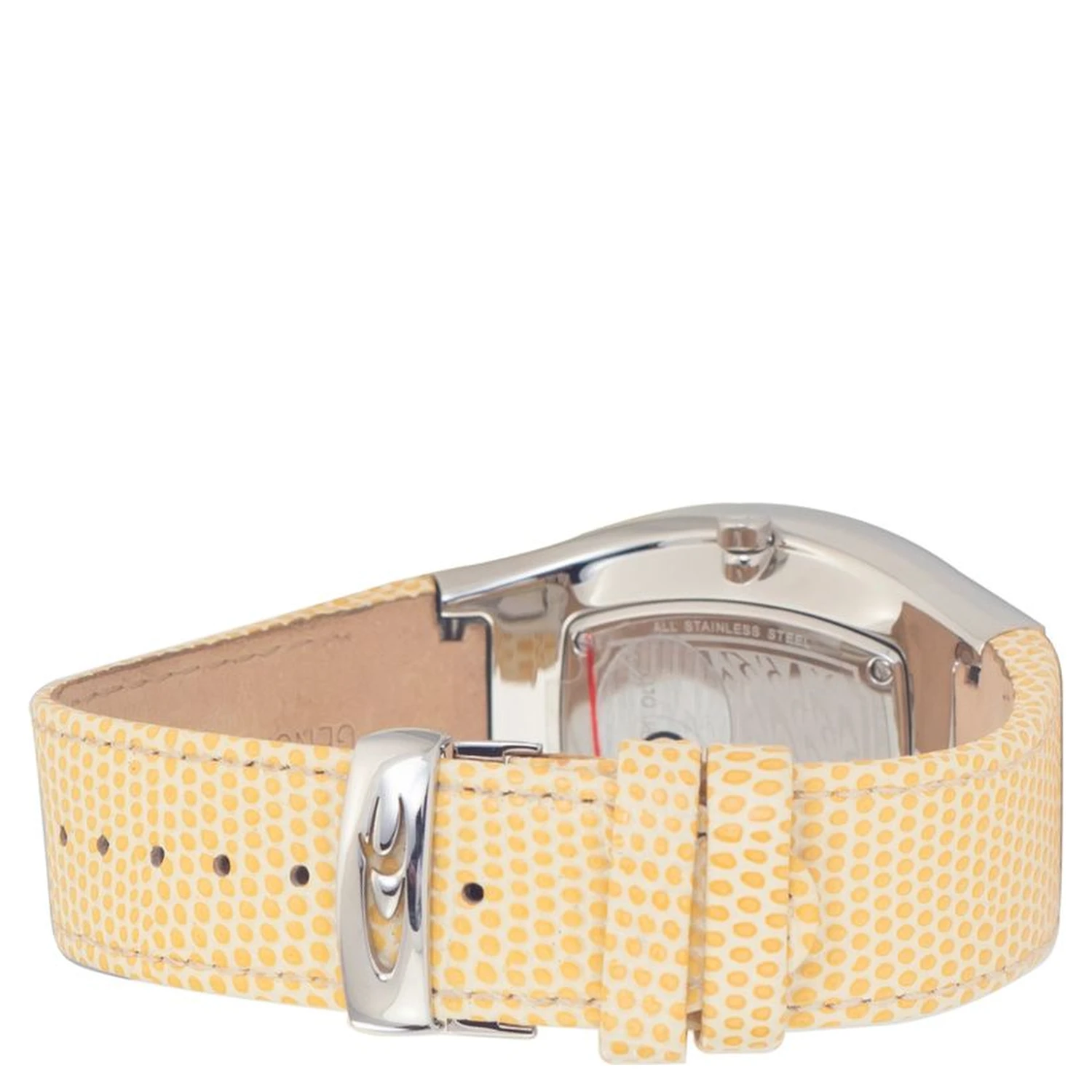 Yellow Leather Dress Watch