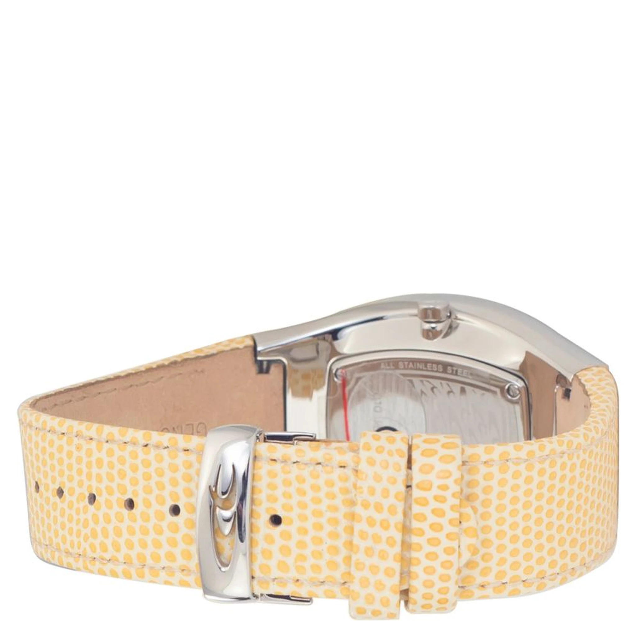 Yellow Leather Dress Watch