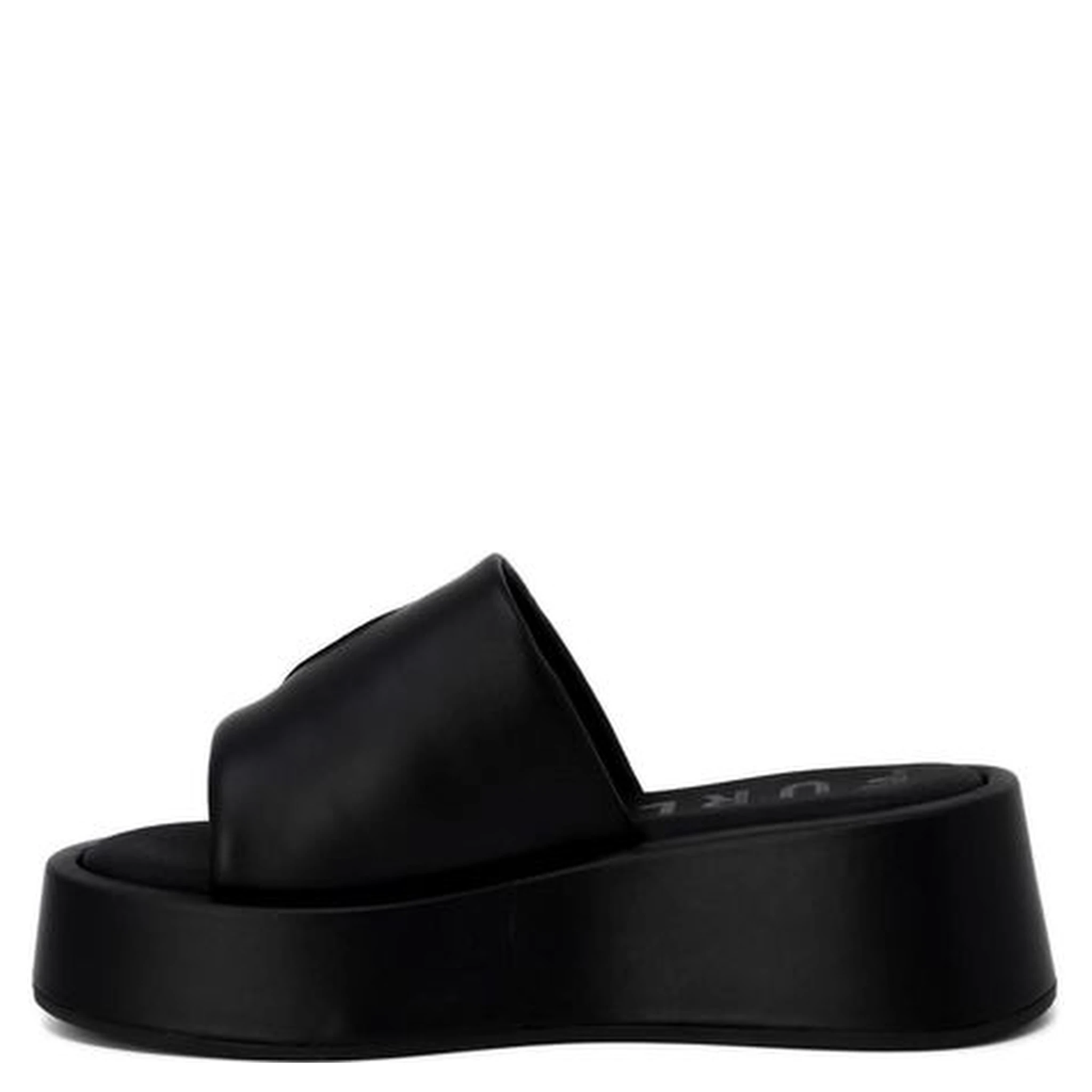 Black Leather Slippers