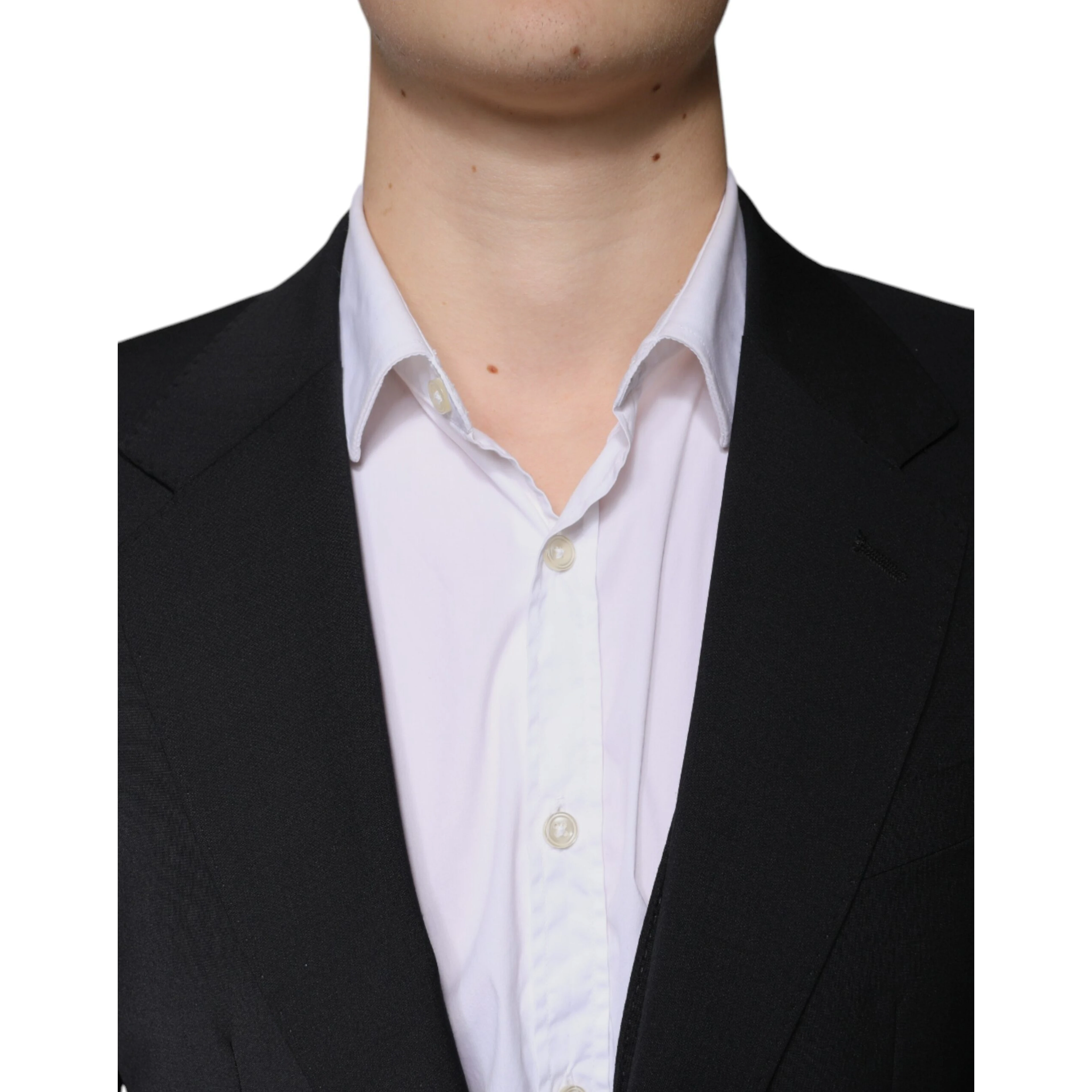 Black Wool 3 Piece Slim Fit Formal Men Suit