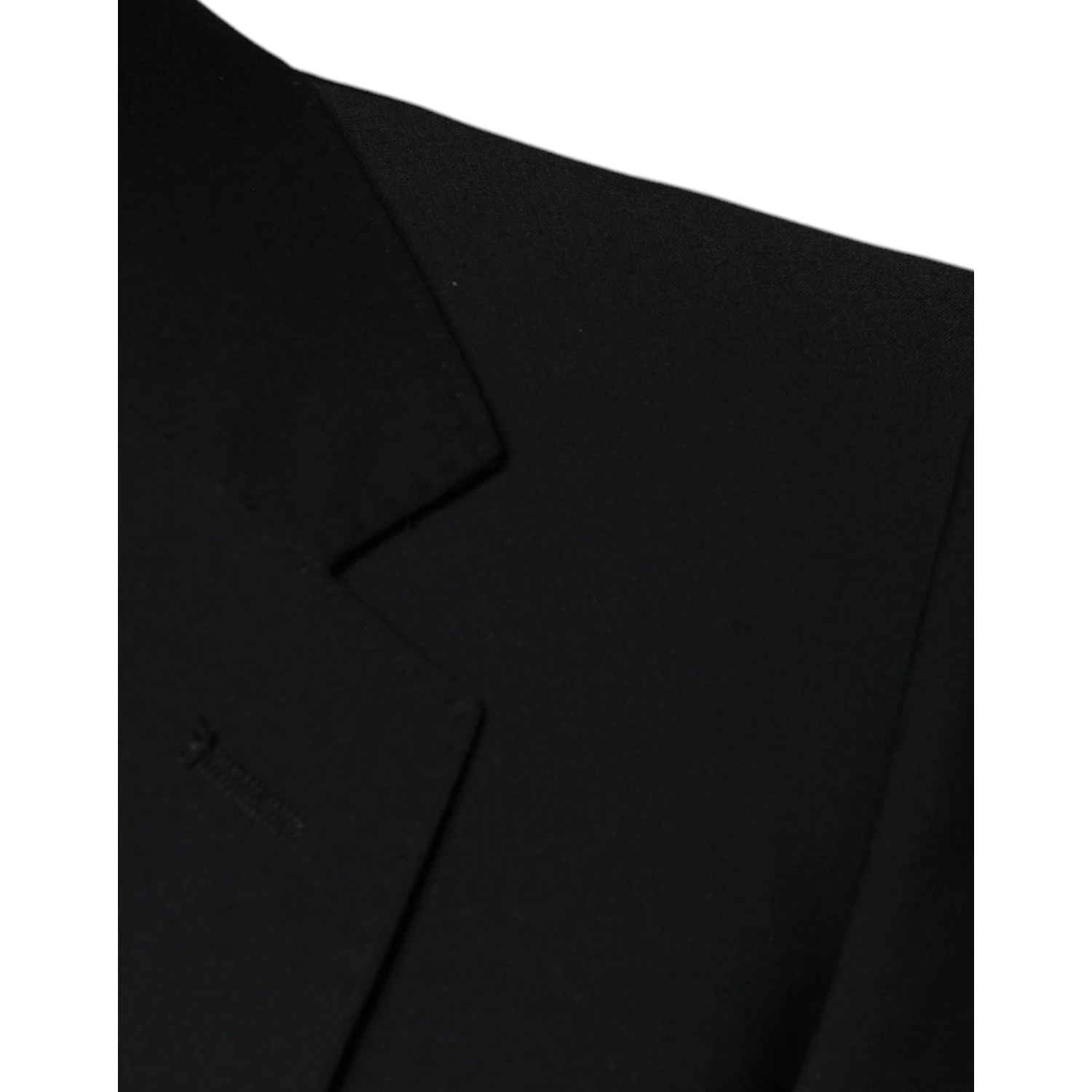 Black Wool 3 Piece Slim Fit Formal Men Suit