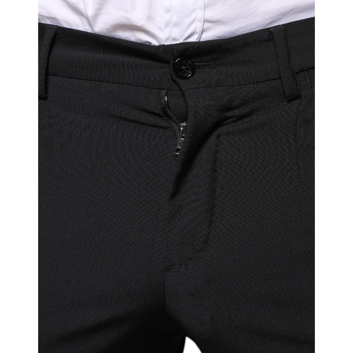 Black Wool 3 Piece Slim Fit Formal Men Suit