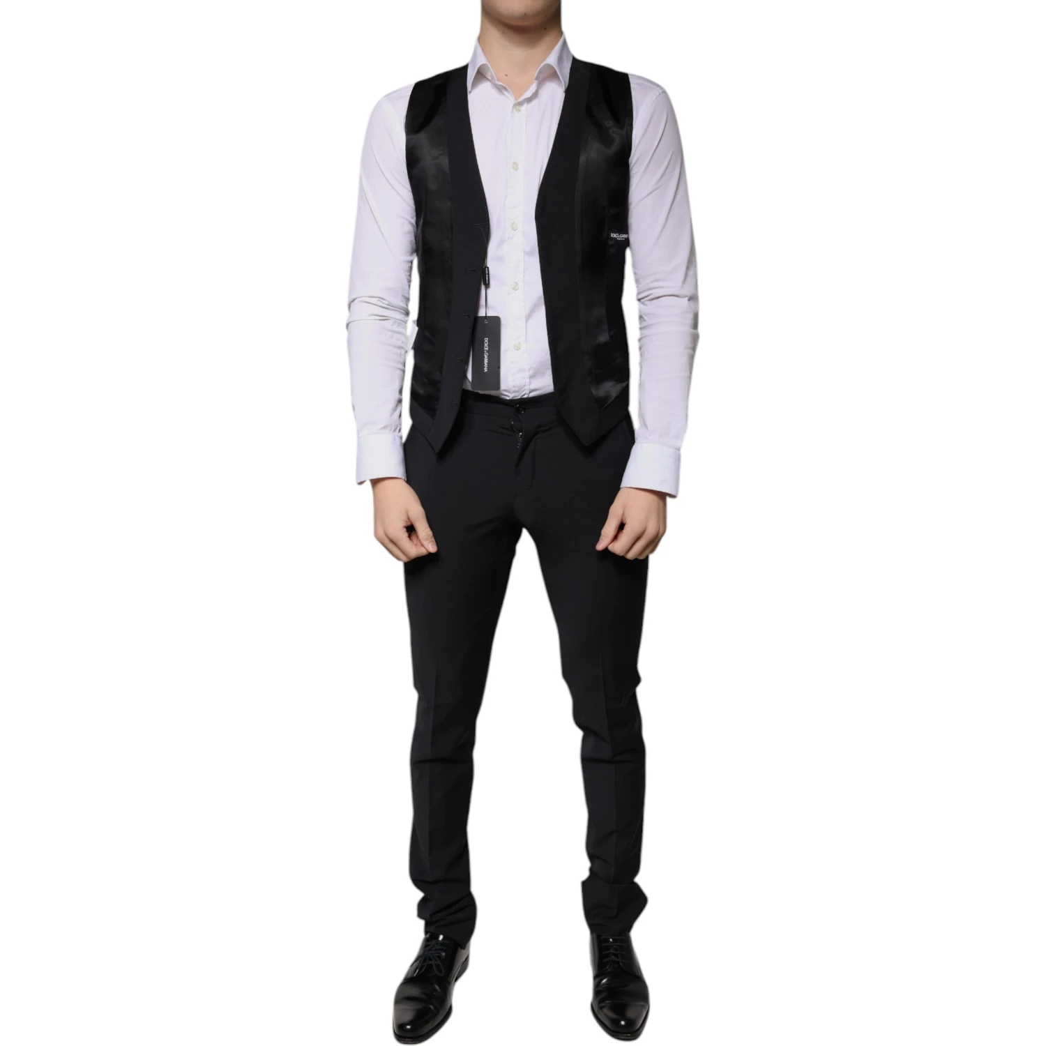Black Wool 3 Piece Slim Fit Formal Men Suit