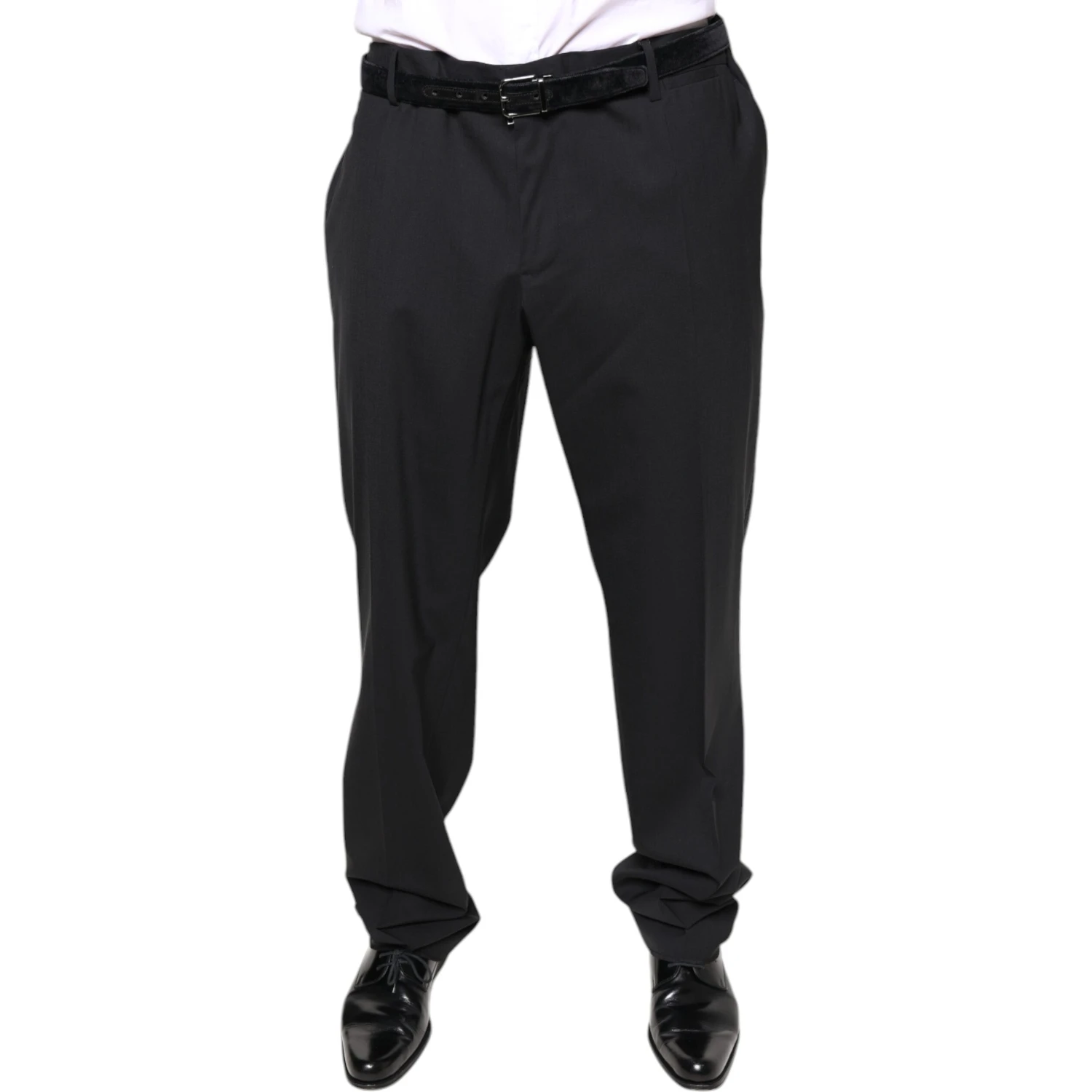 Black Wool Men Formal Dress Pants