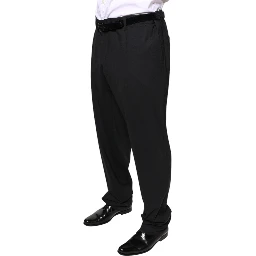 Black Wool Men Formal Dress Pants