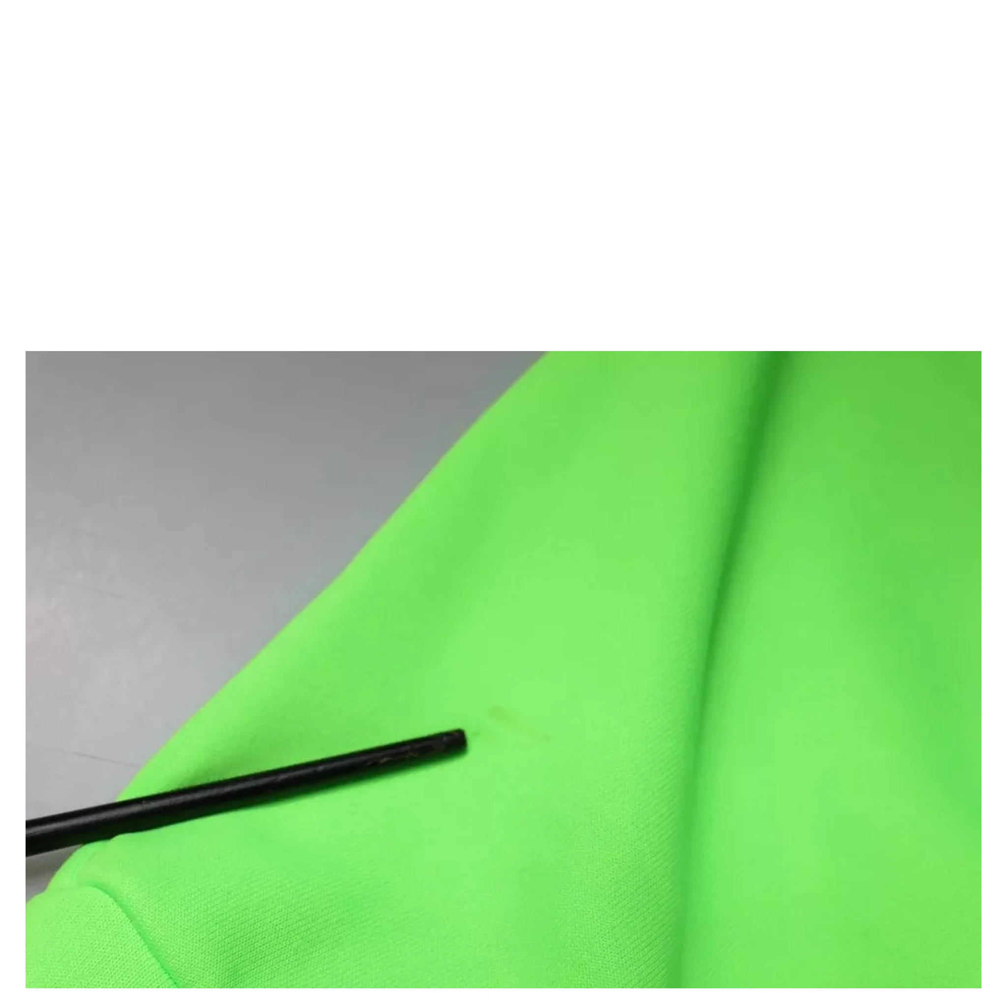 Neon Green Polyester Cargo Jogger Sweatpants Pants