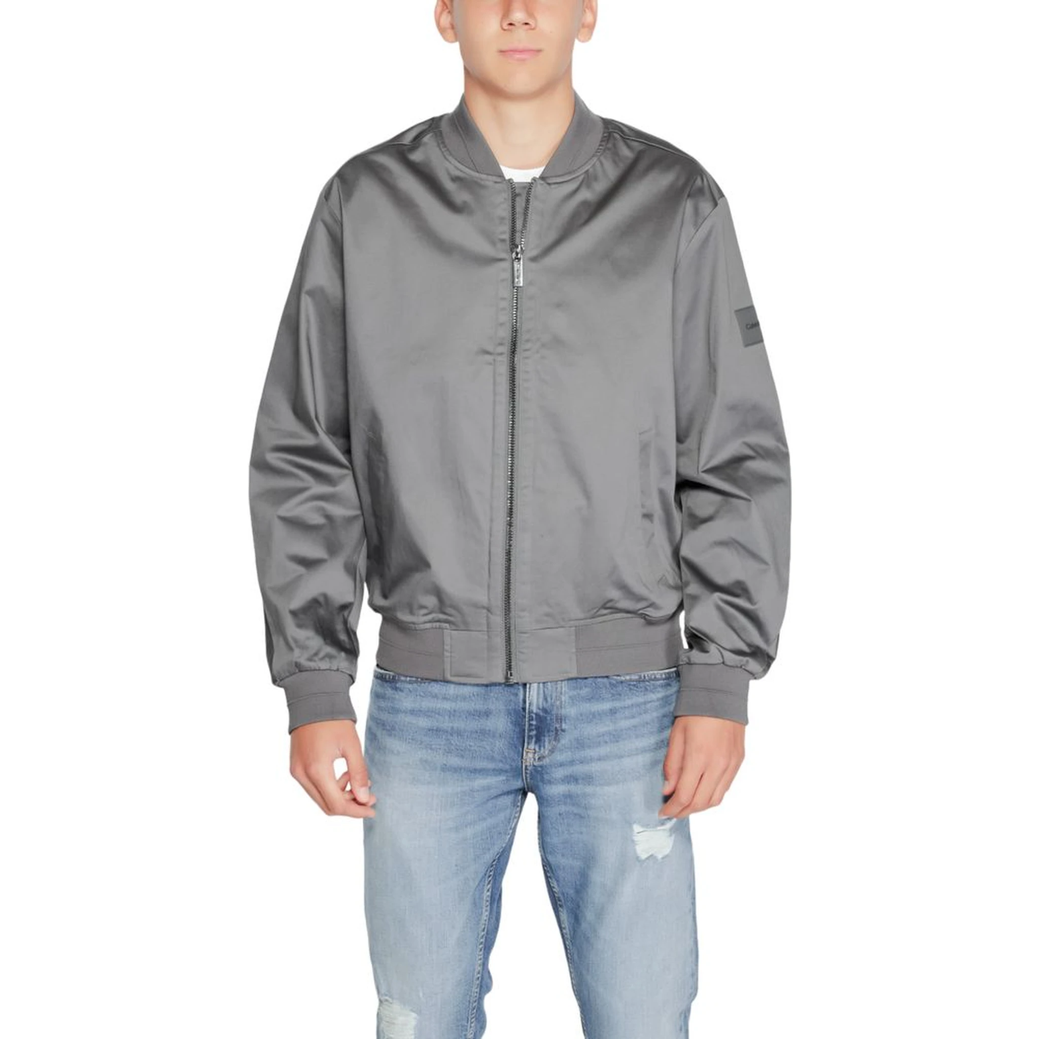 Gray Organic Cotton Bomber