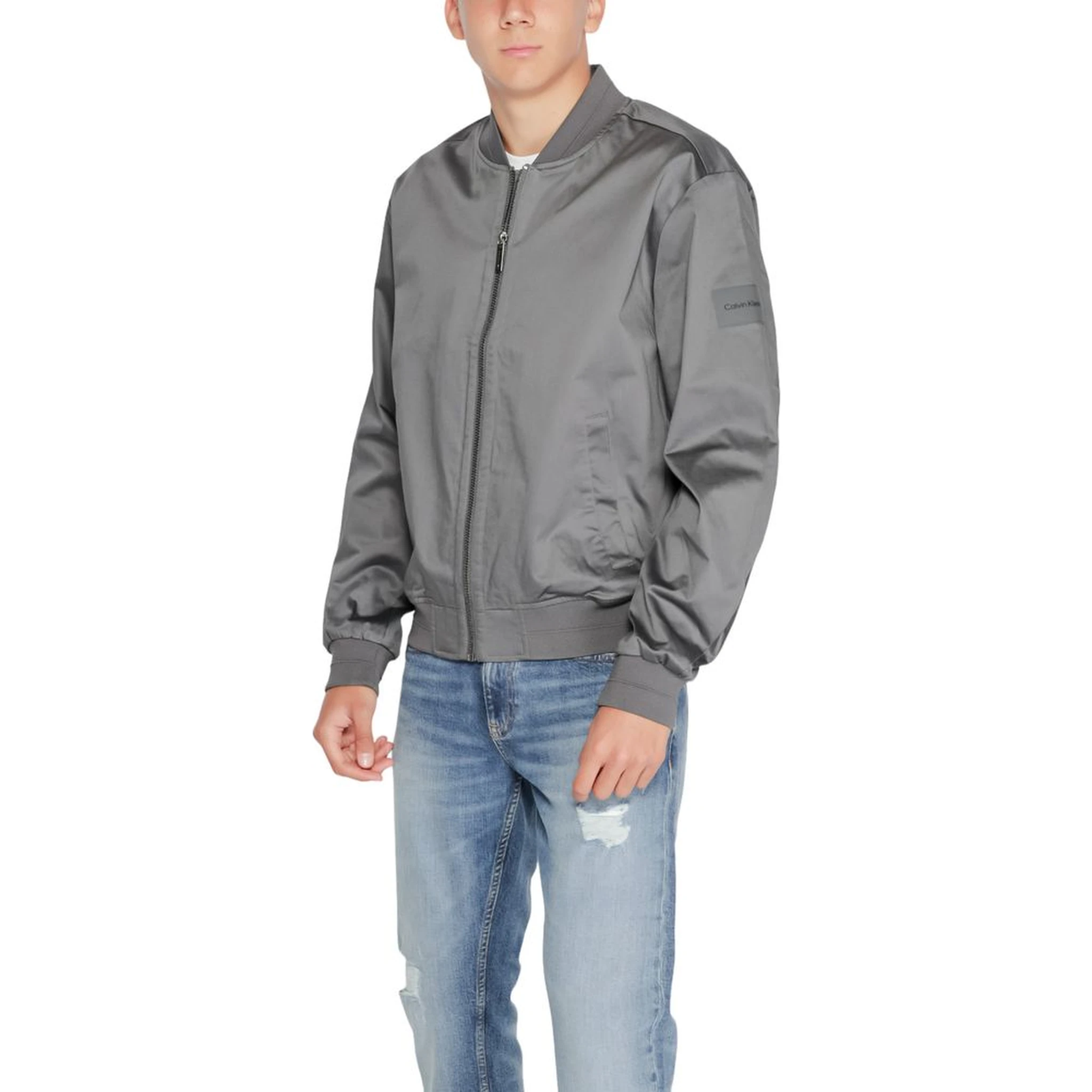 Gray Organic Cotton Bomber