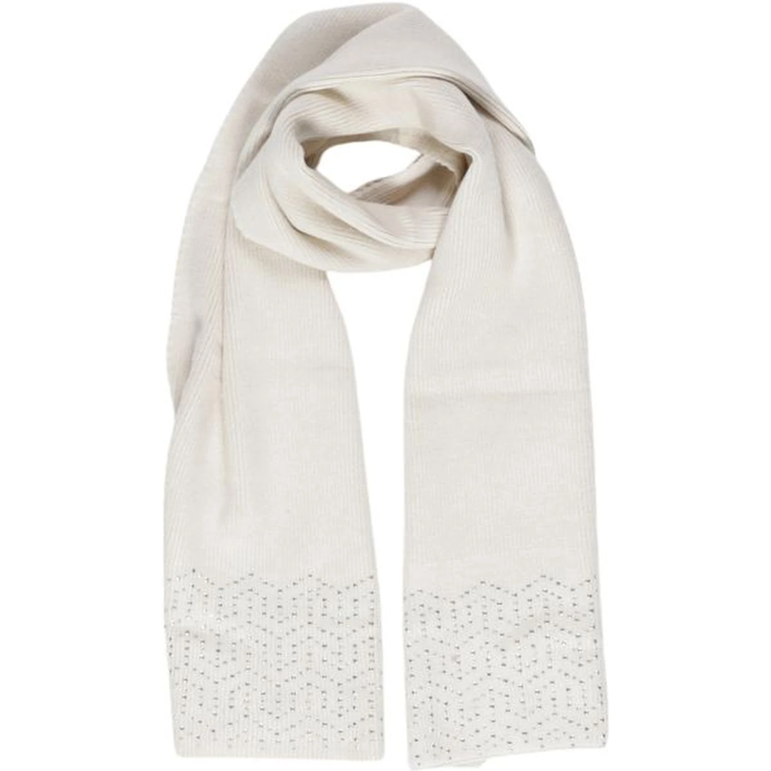 Beige Polyester Scarf
