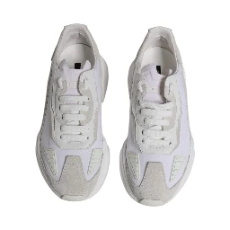 White Leather Daymaster Low Top Sneaker Shoes