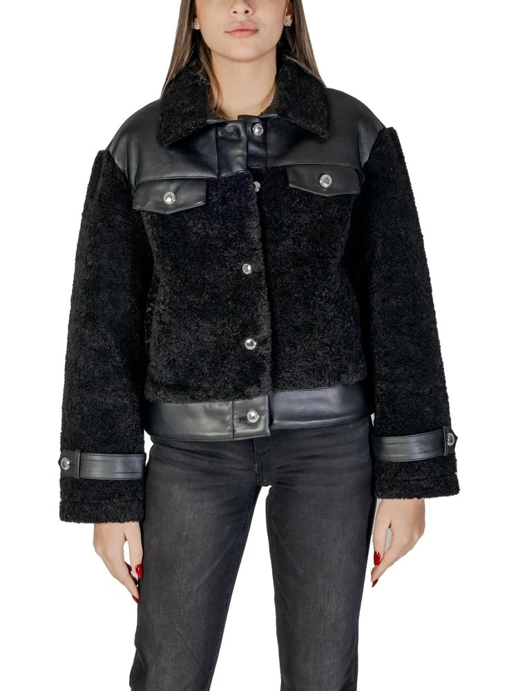 Black Polyester Coat