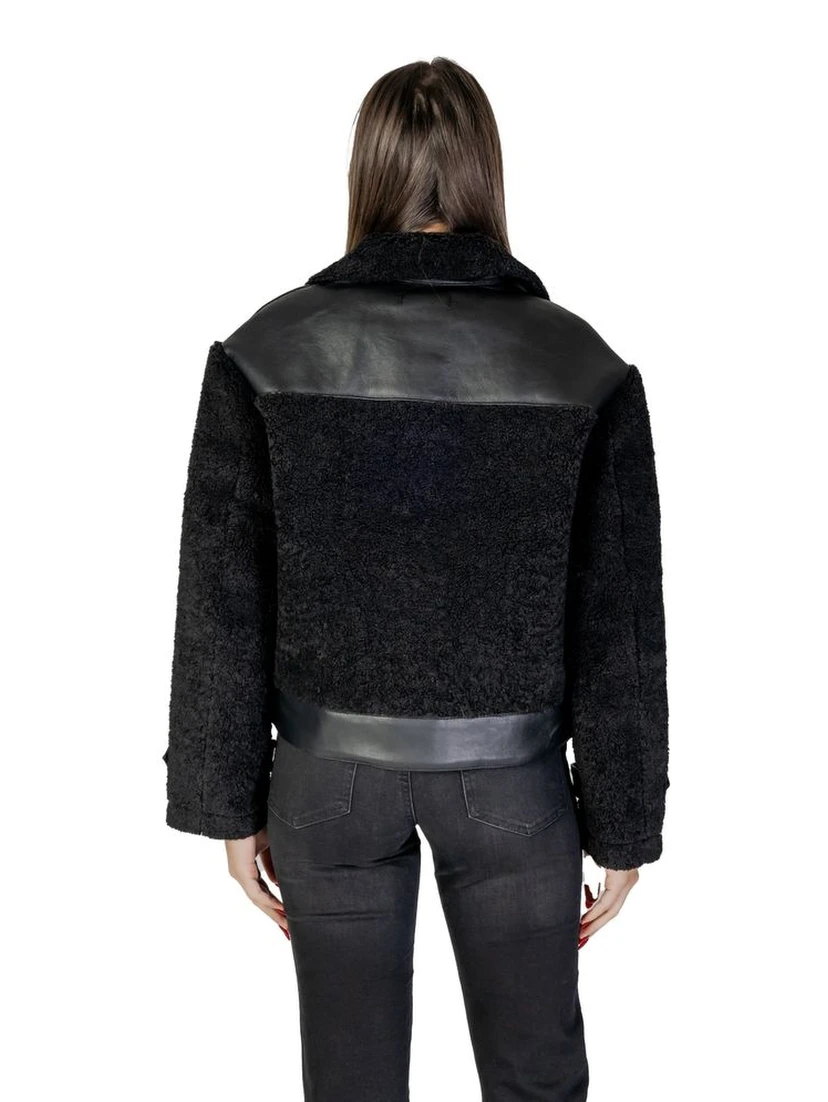 Black Polyester Coat