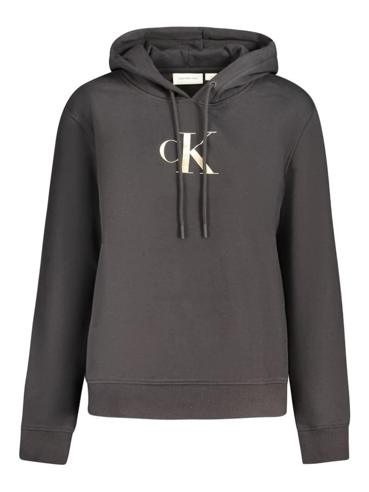 Black Cotton Sweatshirt