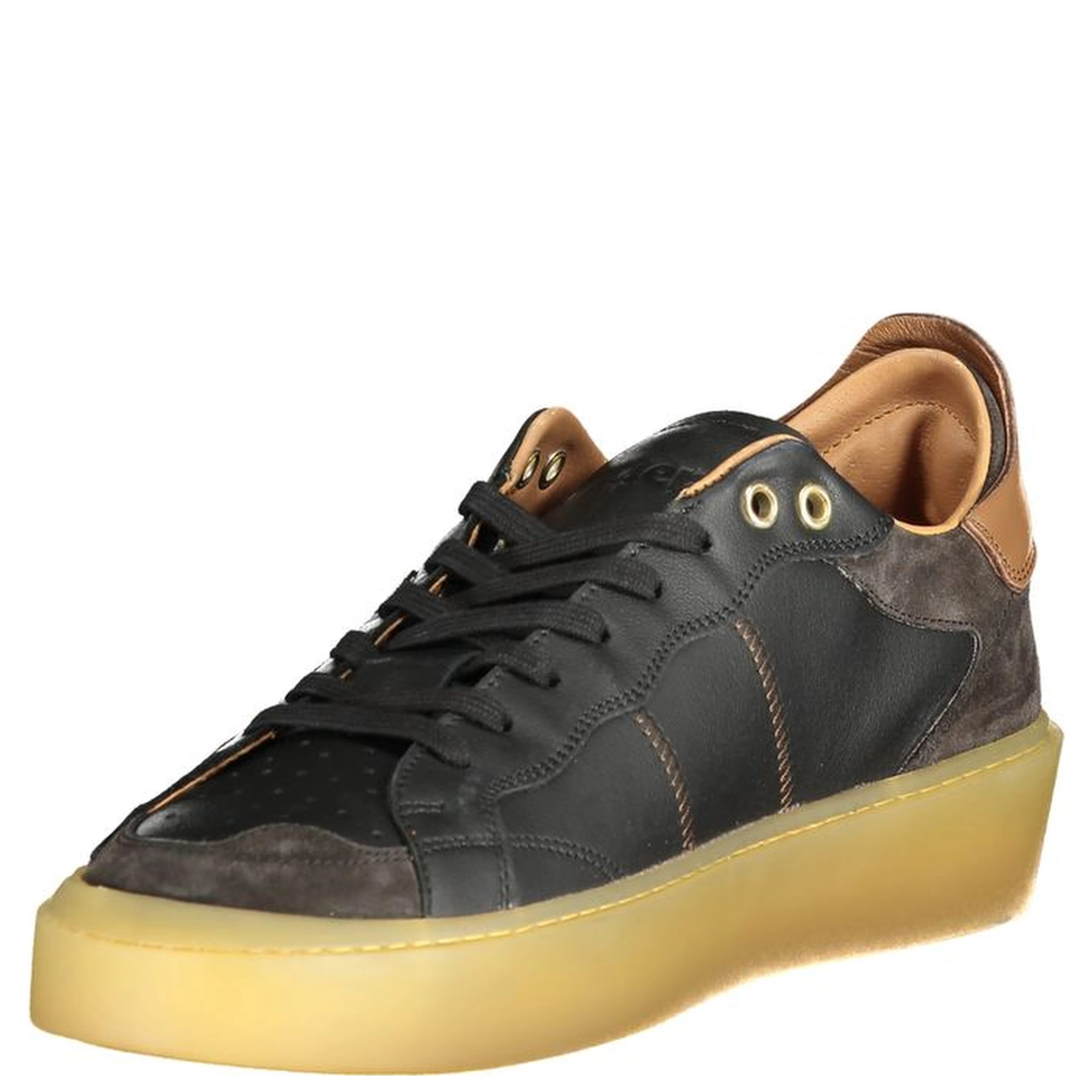 Black Polyester Sneaker