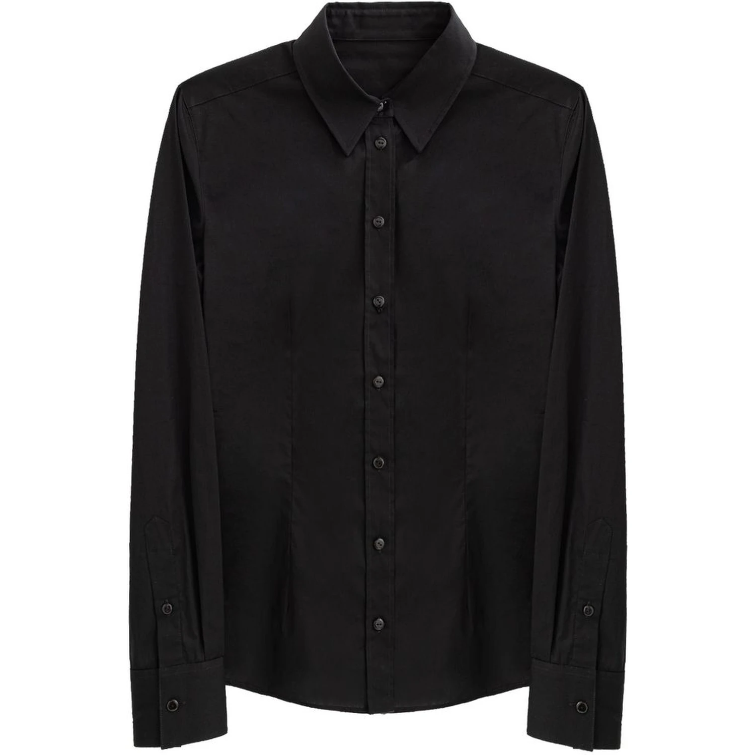 Long-sleeved button-down shirt