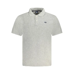 Gray Cotton Polo Shirt
