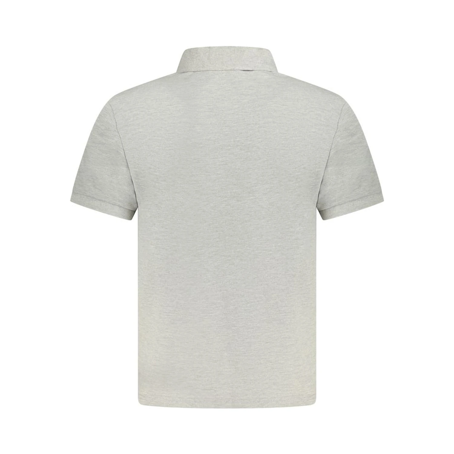 Gray Cotton Polo Shirt