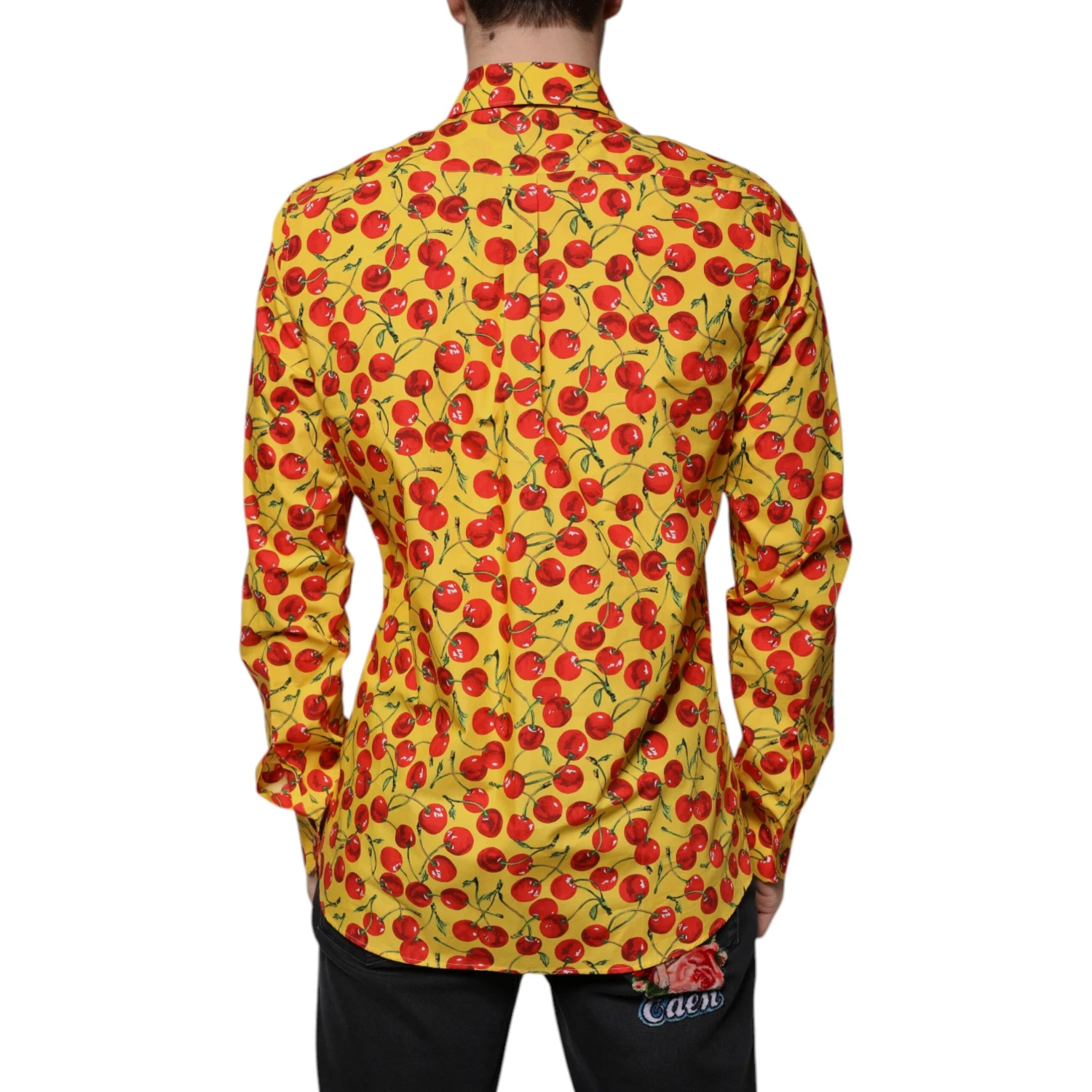 Yellow Cherry Cotton MARTINI Dress Shirt