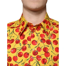 Yellow Cherry Cotton MARTINI Dress Shirt